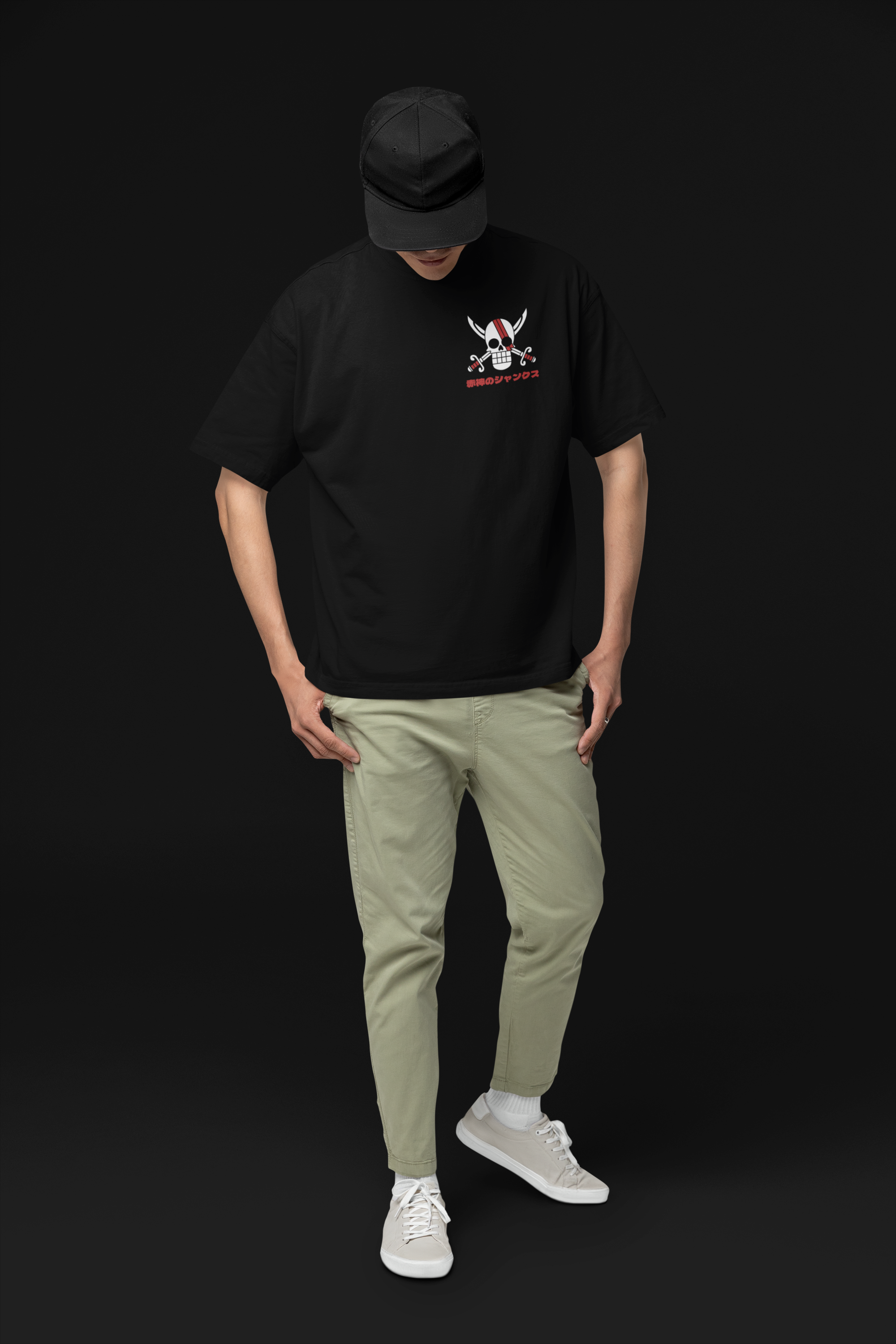 Inherited Will Shanks & Luffy Oversized Tee | Mist & Cozy - Mist & Cozy