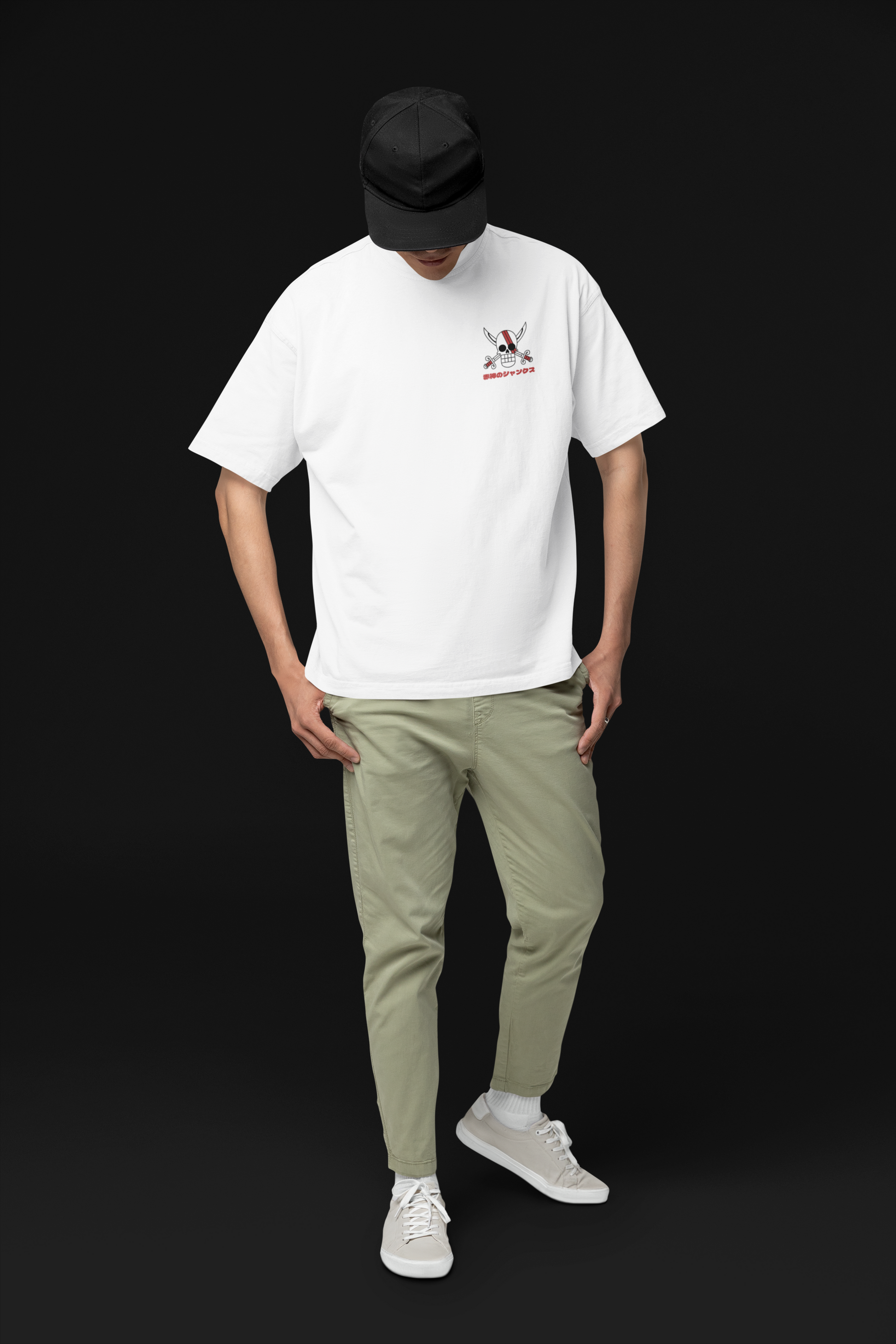 Inherited Will Shanks & Luffy Oversized Tee | Mist & Cozy - Mist & Cozy
