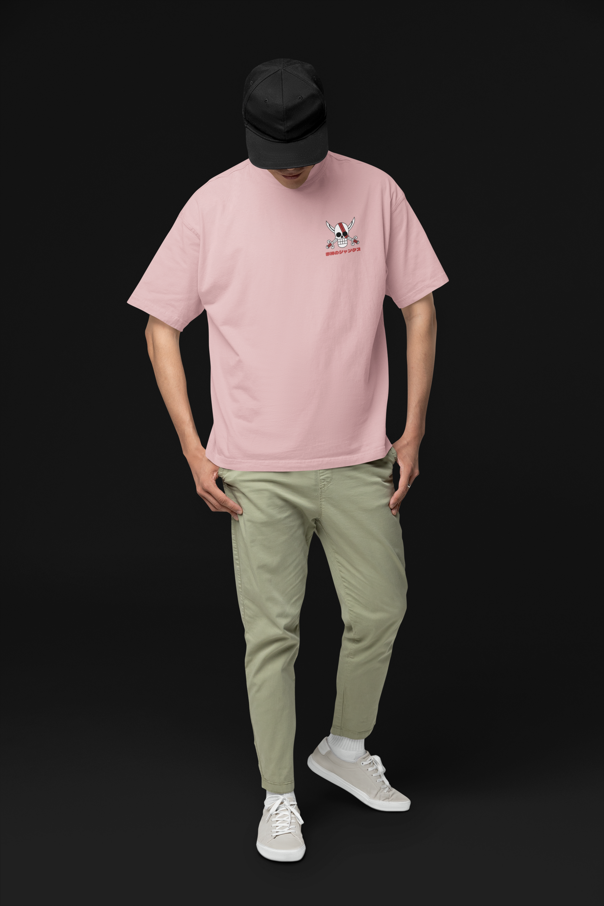 Inherited Will Shanks & Luffy Oversized Tee | Mist & Cozy - Mist & Cozy