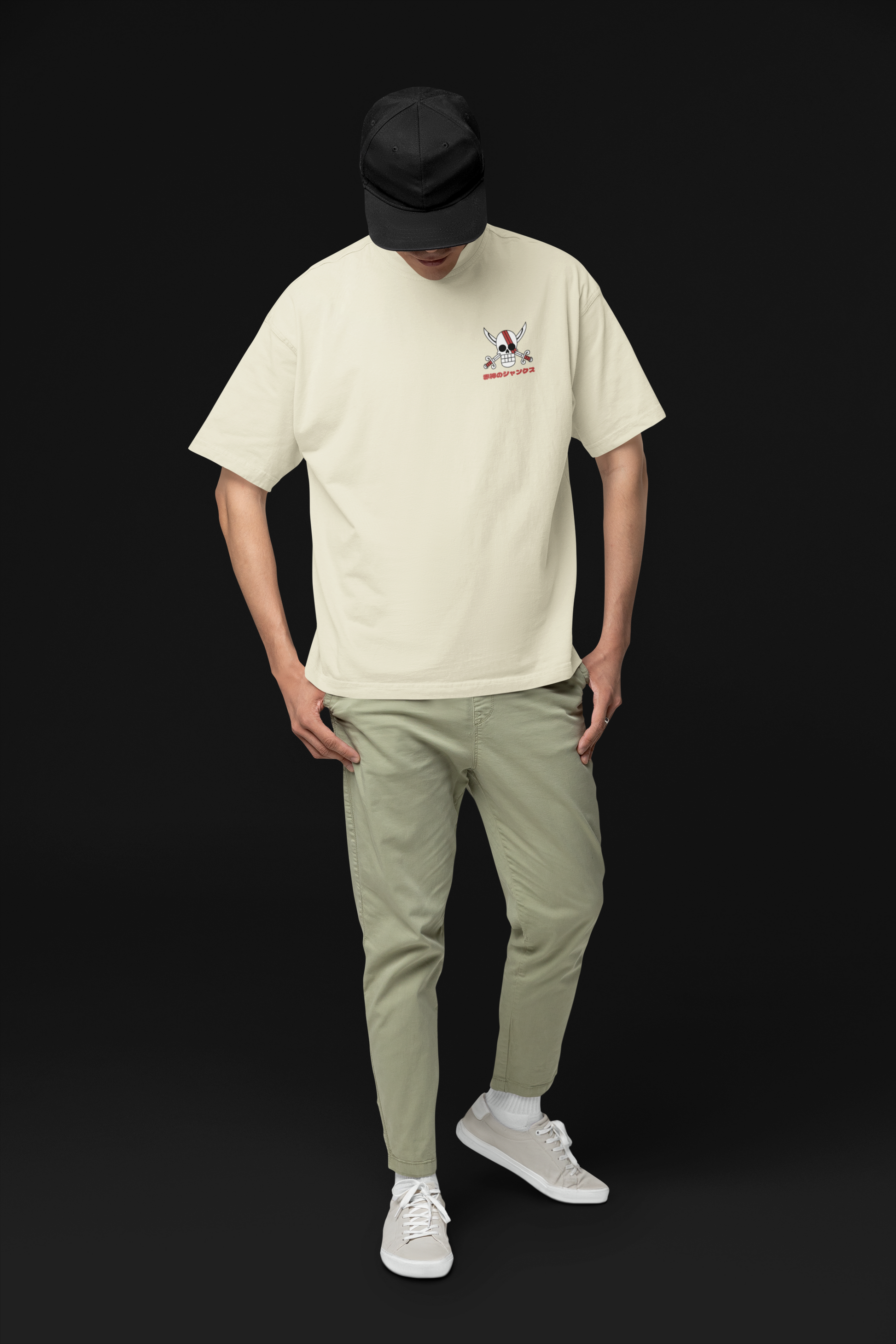 Inherited Will Shanks & Luffy Oversized Tee | Mist & Cozy - Mist & Cozy