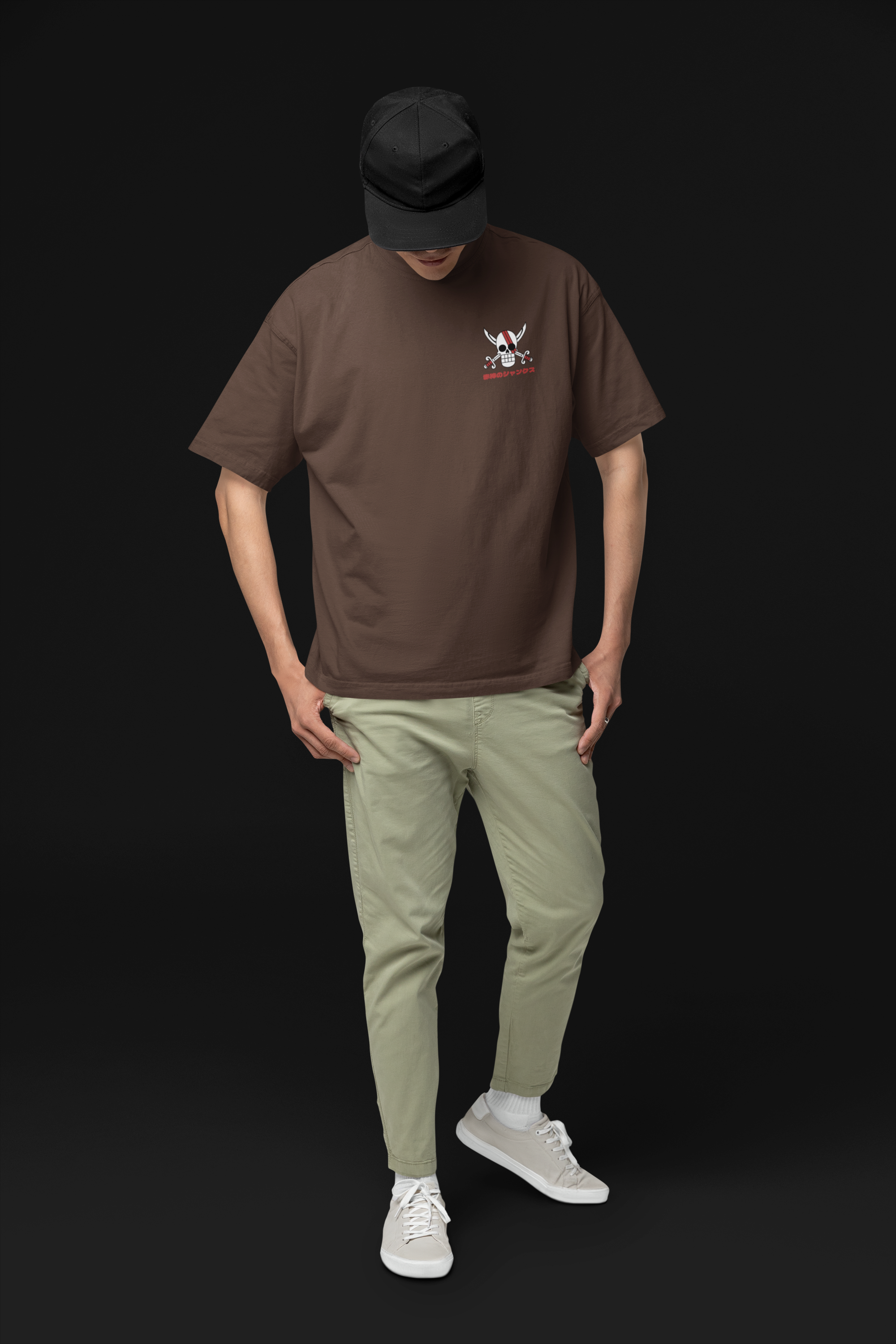 Inherited Will Shanks & Luffy Oversized Tee | Mist & Cozy - Mist & Cozy