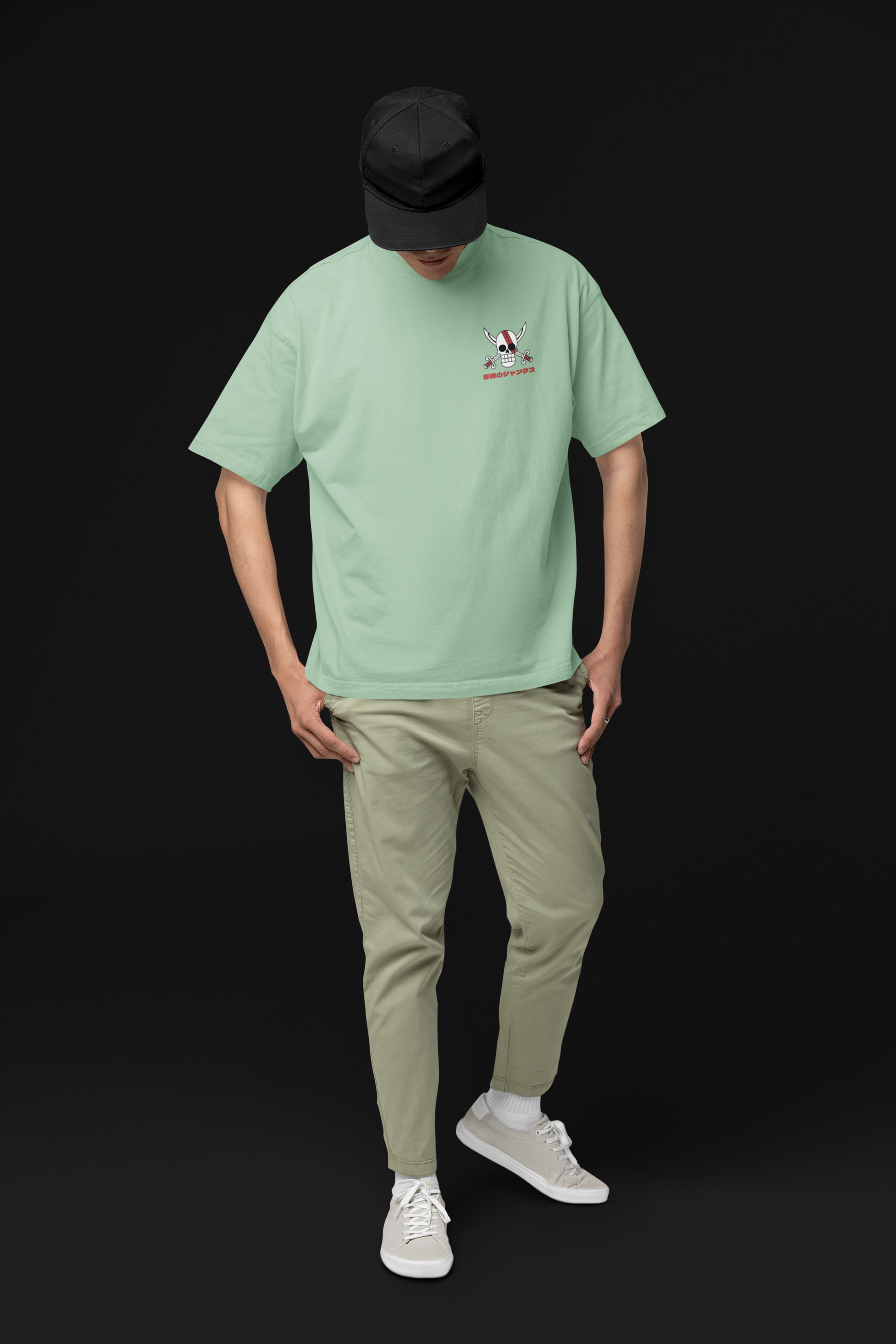 Inherited Will Shanks & Luffy Oversized Tee | Mist & Cozy - Mist & Cozy