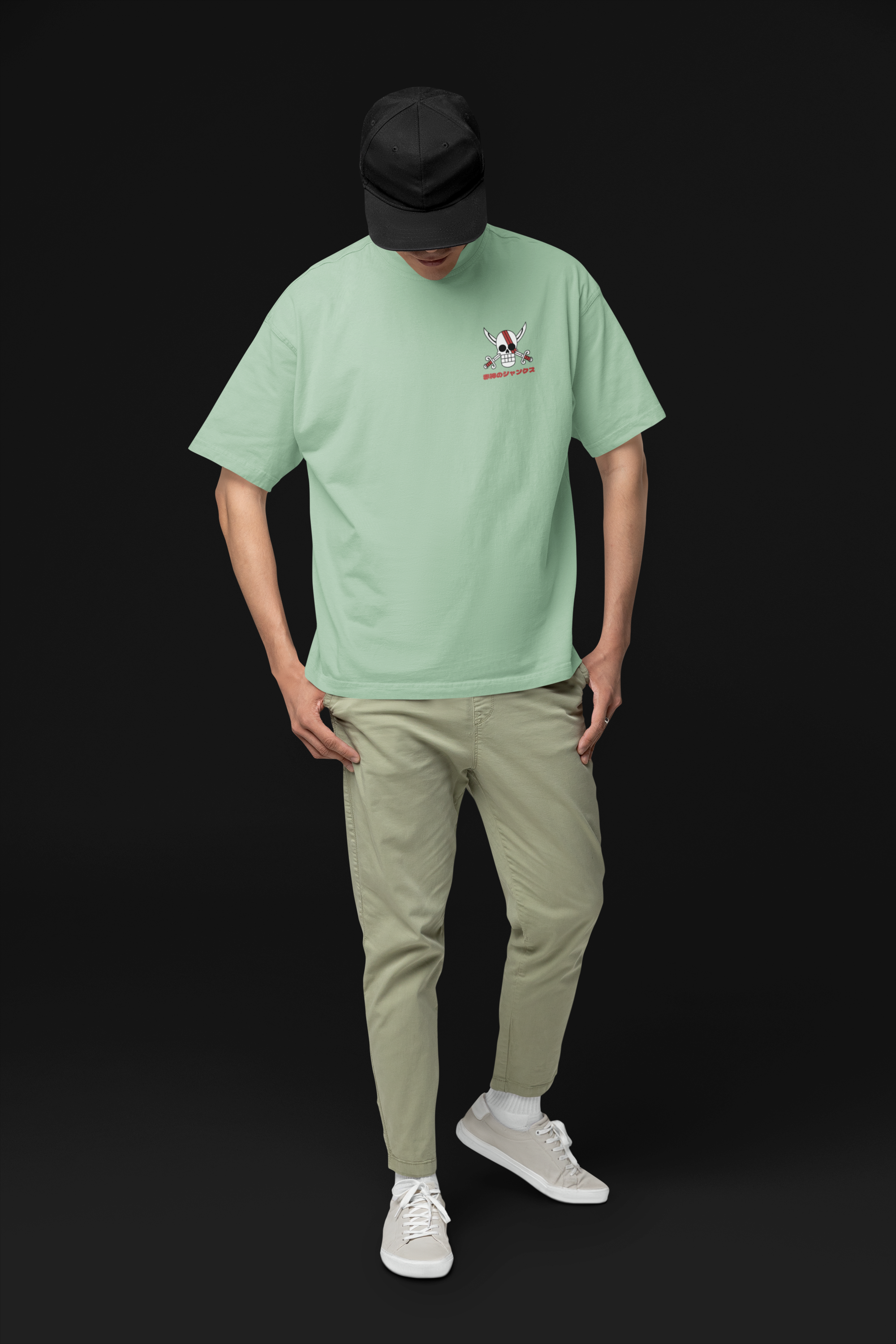 Inherited Will Shanks & Luffy Oversized Tee | Mist & Cozy - Mist & Cozy