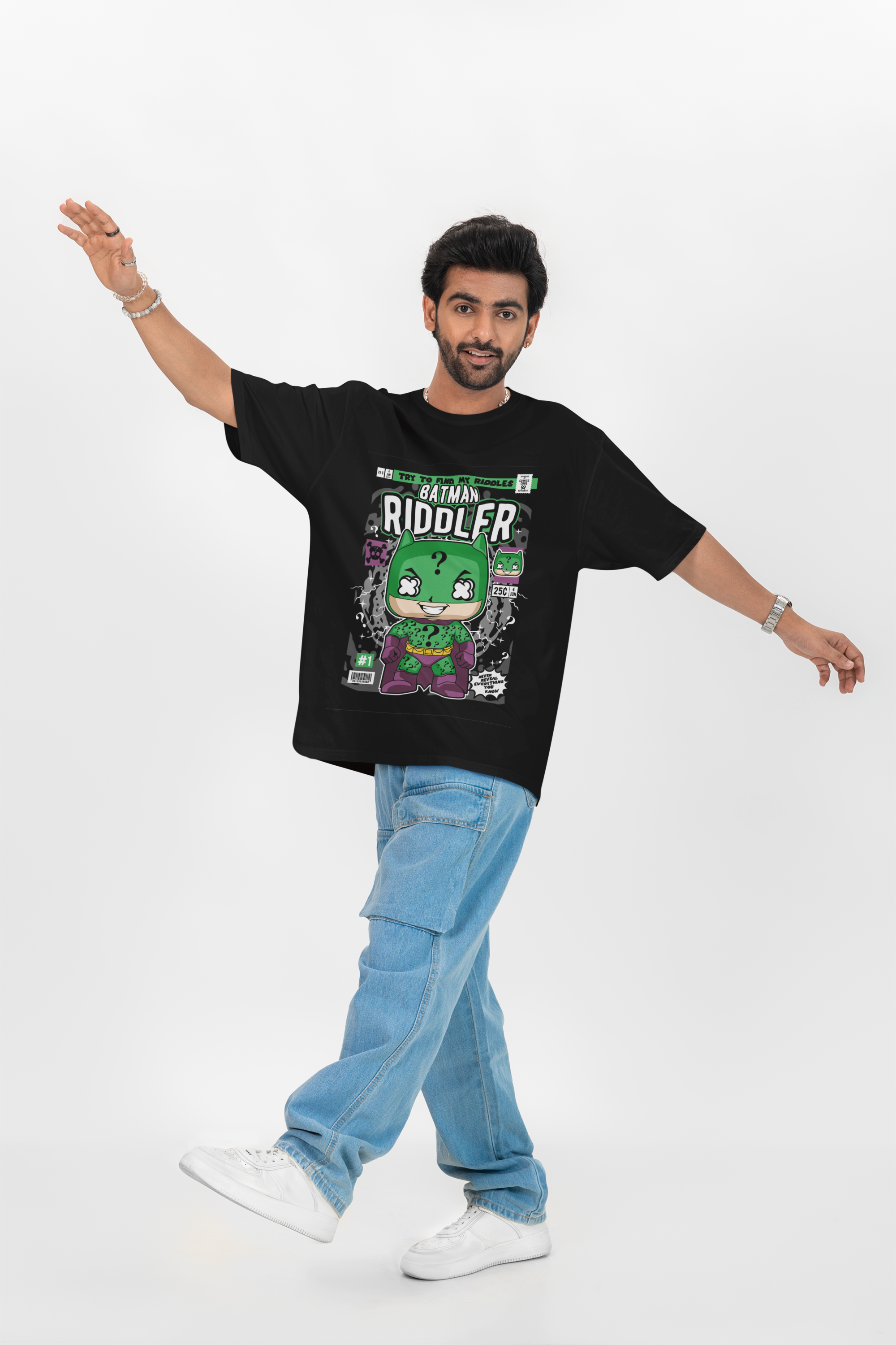 Solve the Mystery Riddler Oversized Tee | Mist & Cozy