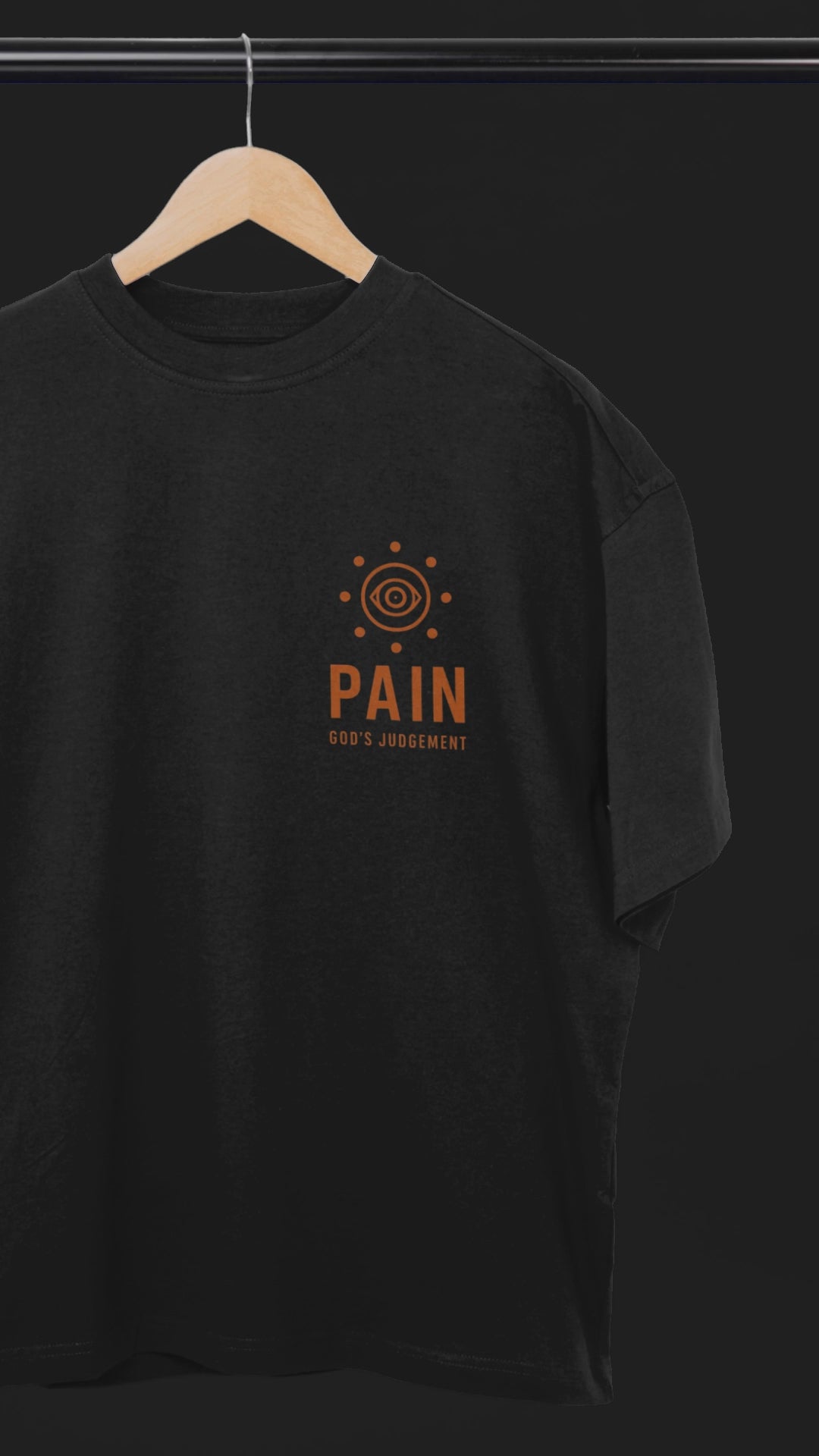 God’s Wrath Unleashed Pain Oversized Anime Tee | Mist & Cozy