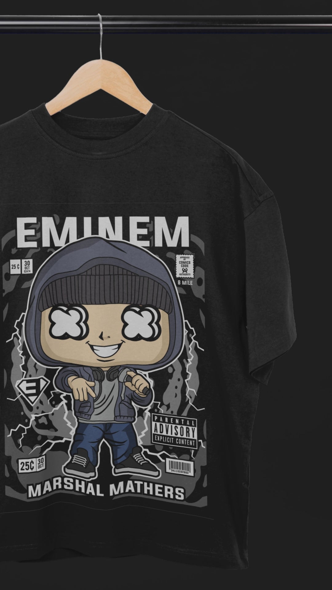 Lose Yourself Eminem Oversized Tee | Mist & Cozy