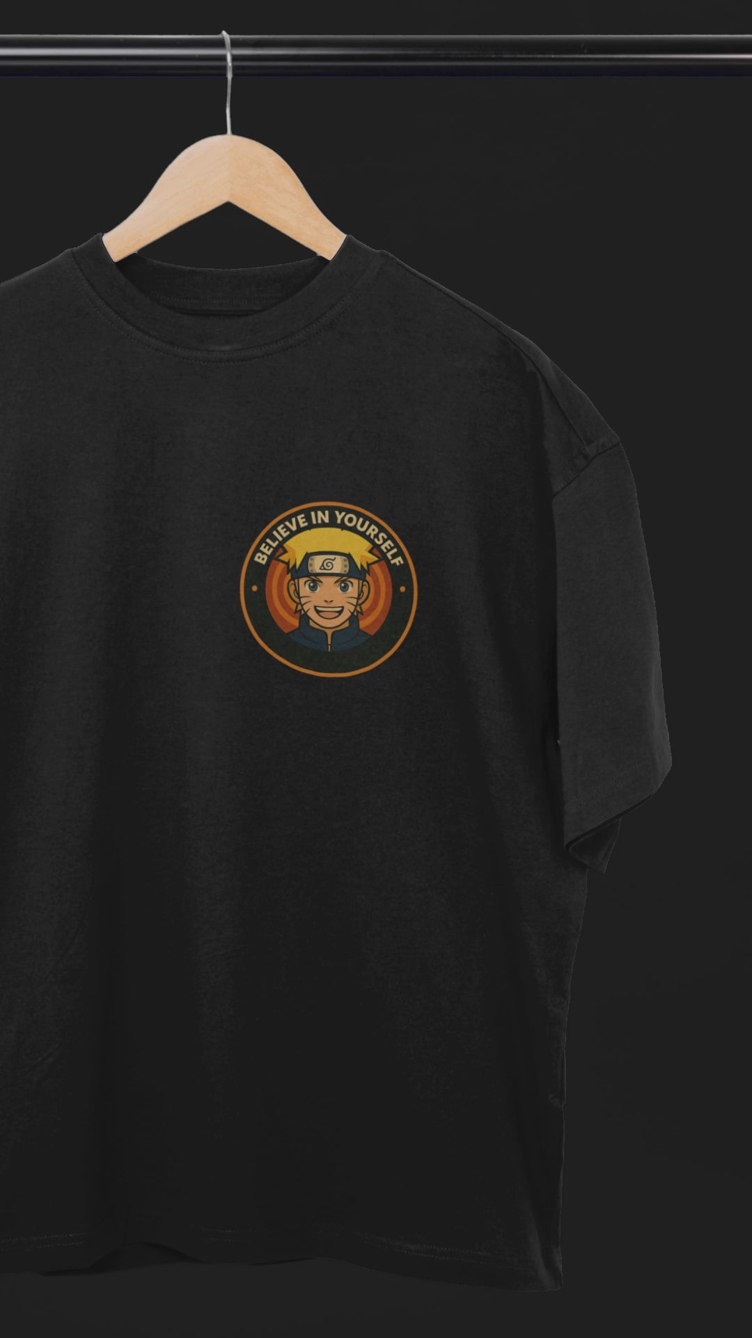 Believe in Yourself Naruto Multiverse Oversized Tee | Mist & Cozy