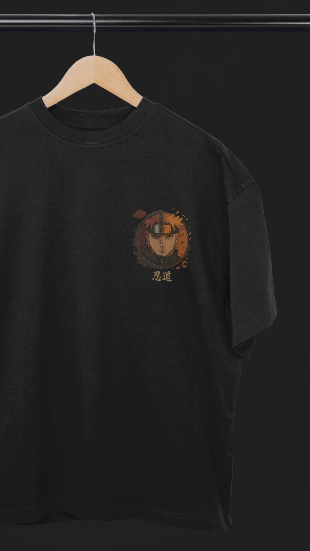 Naruto vs Pain Oversized Tee | Mist & Cozy