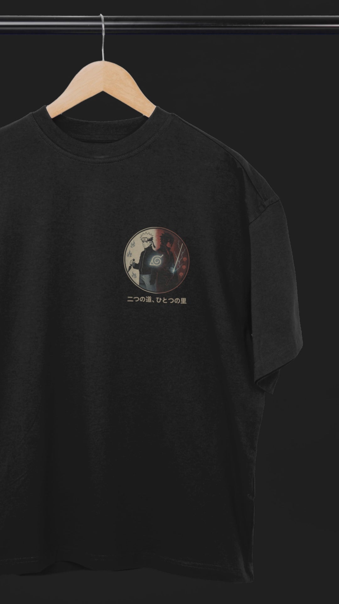 Two Paths One Destiny Naruto & Sasuke Tee | Mist & Cozy