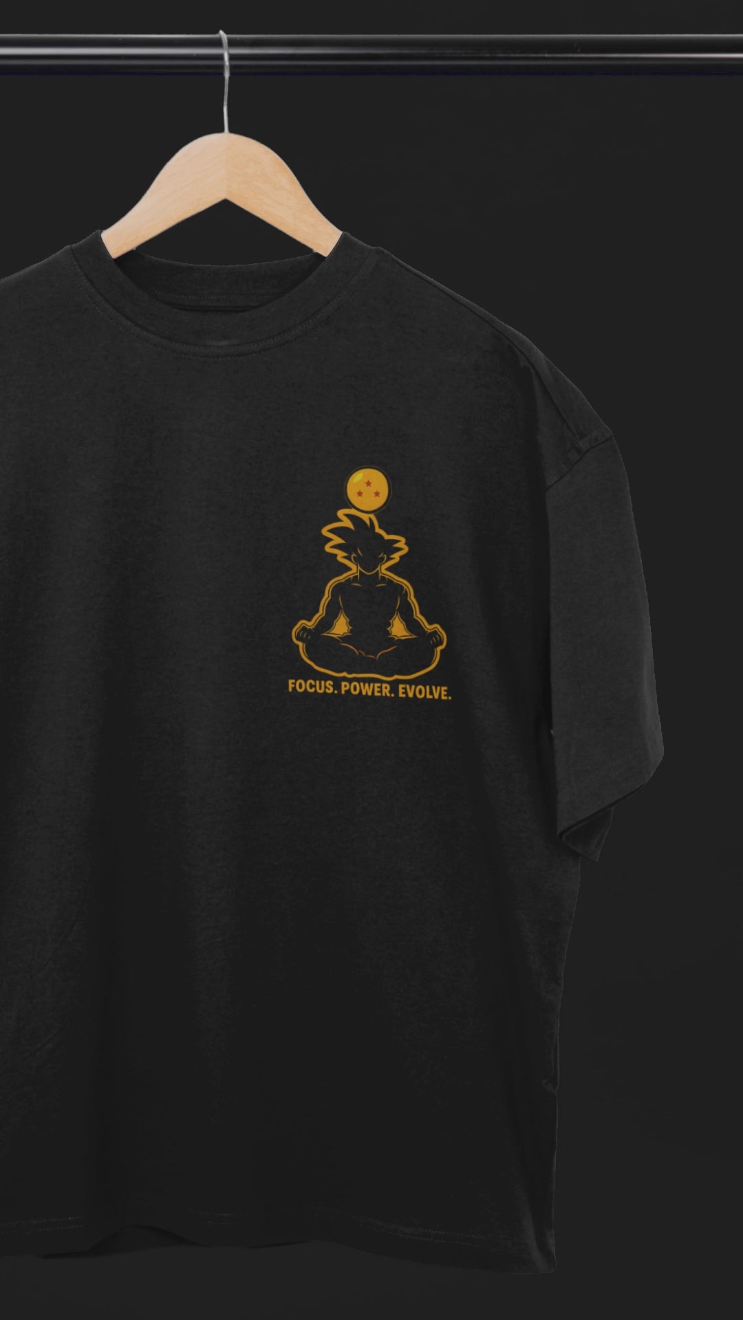 Saiyan State of Mind Goku Oversized Tee | Mist & Cozy