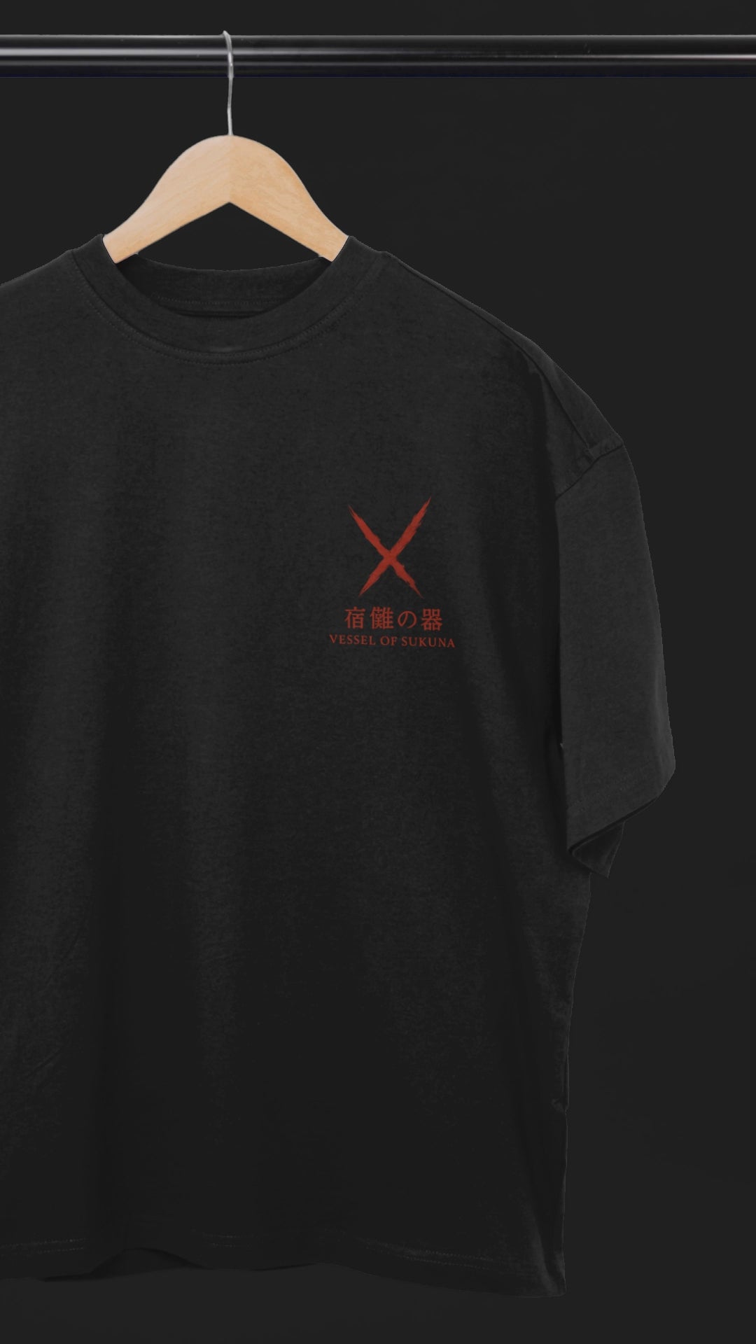 Vessel of Sukuna Itadori Yuji Oversized Tee | Mist & Cozy