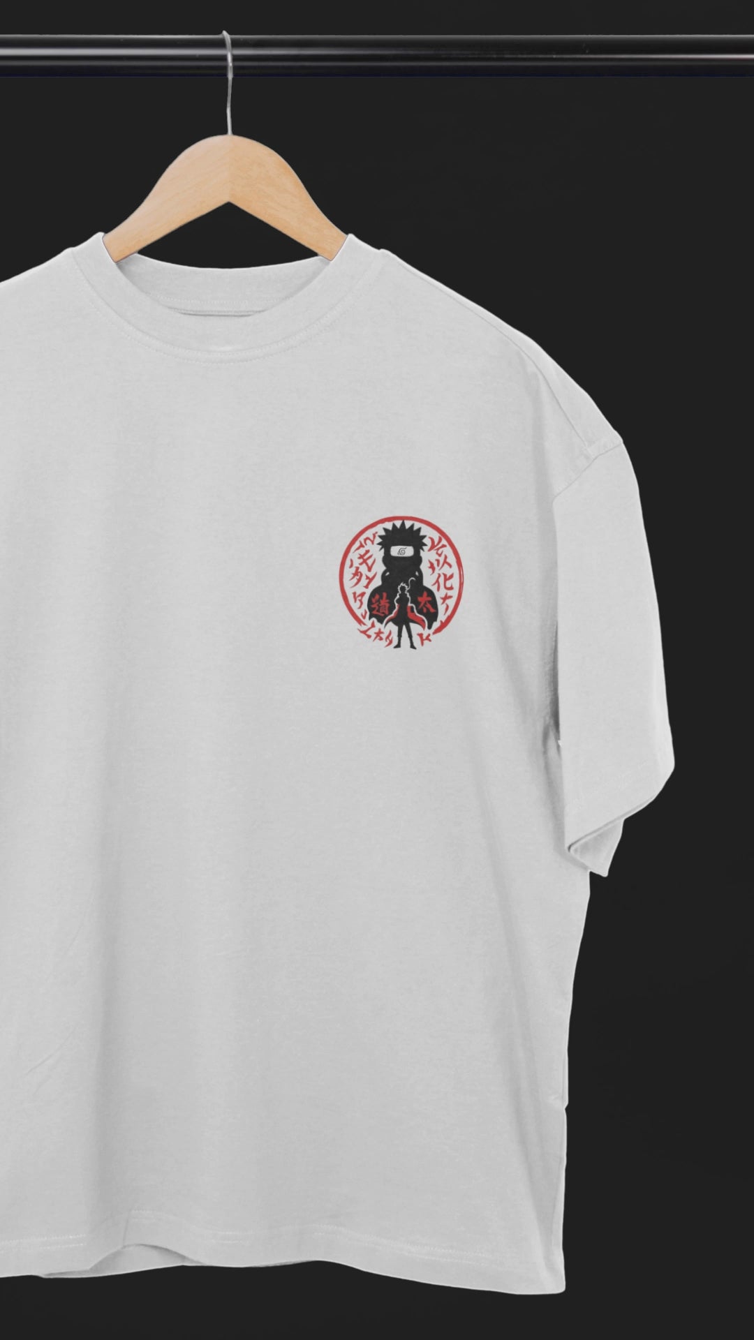 Jiraiya & Naruto Oversized Tee | Mist & Cozy