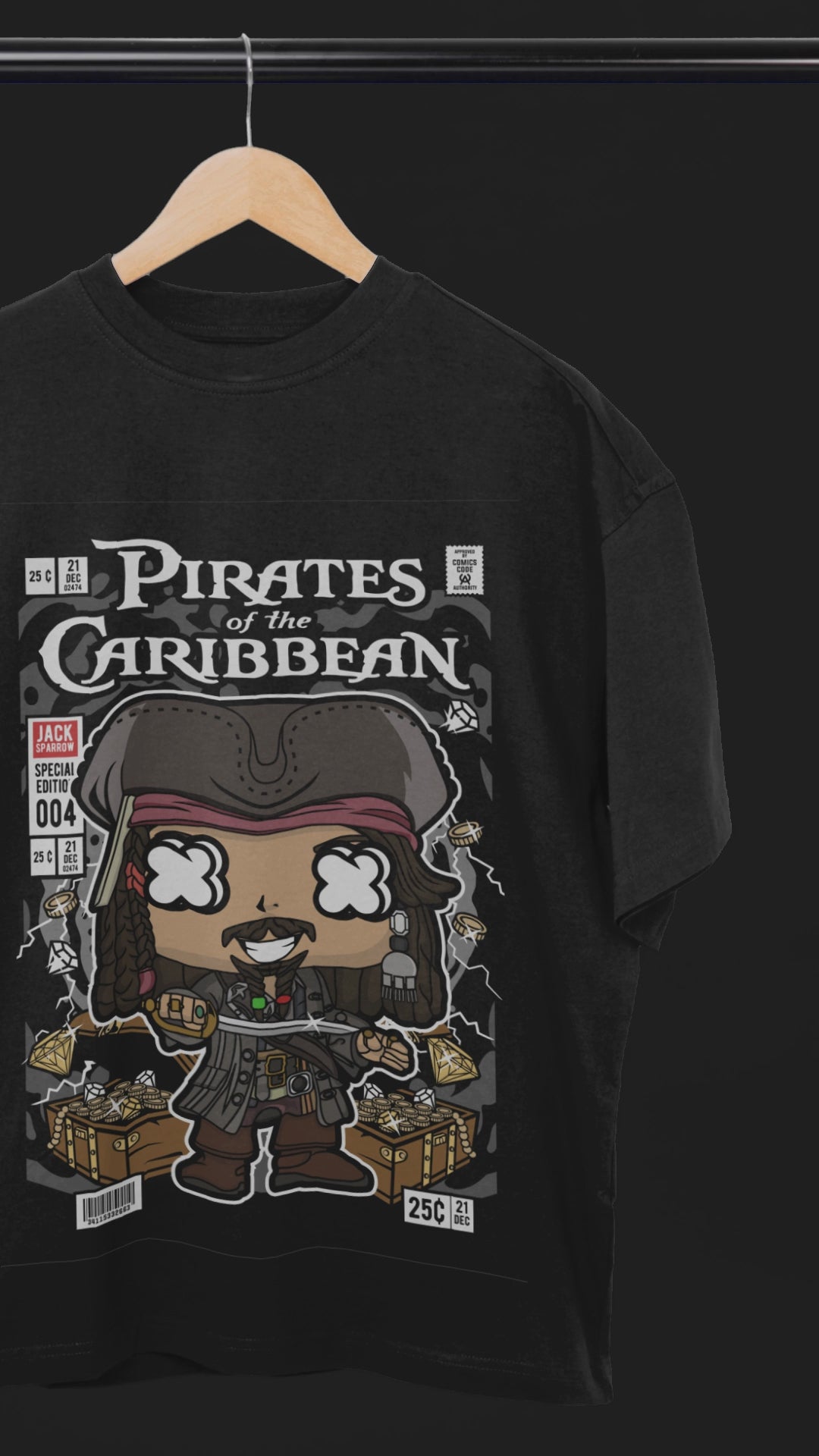Sail the High Seas Pirates Oversized Tee | Mist & Cozy