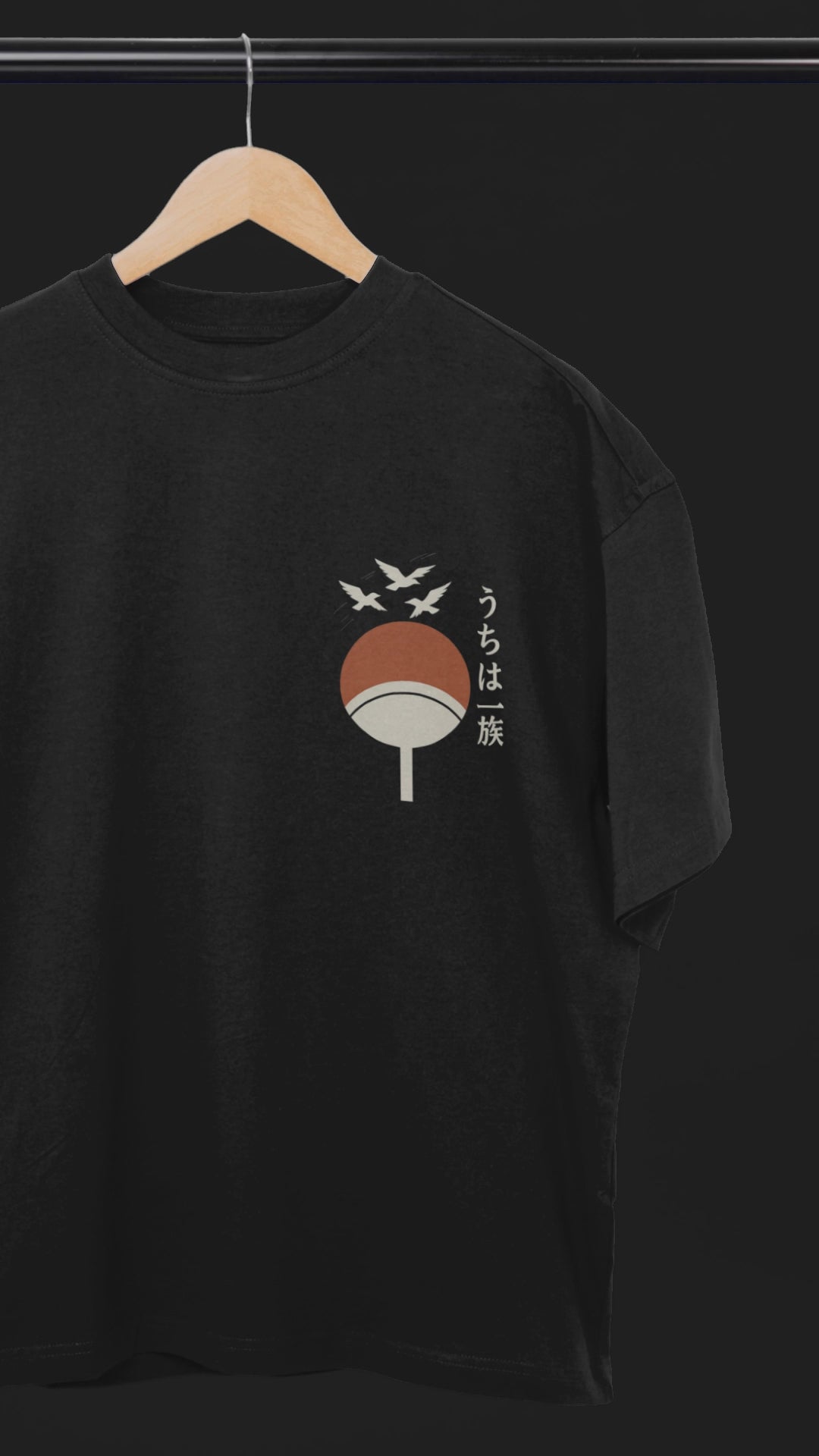 Itachi Tribute Legacy of Shadows Oversized Tee | Mist & Cozy