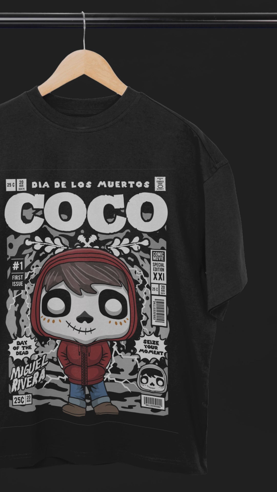Remember Me Coco Oversized Tee | Mist & Cozy