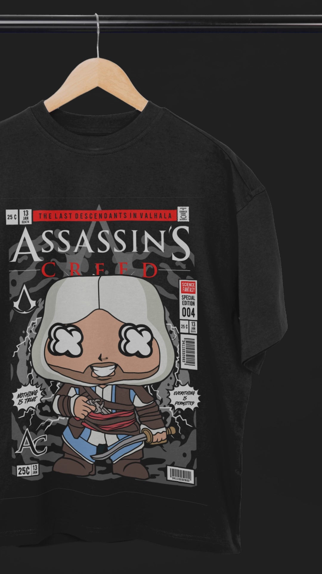 Hidden Blades Chibi Assassin’s Creed Tee | Mist & Cozy