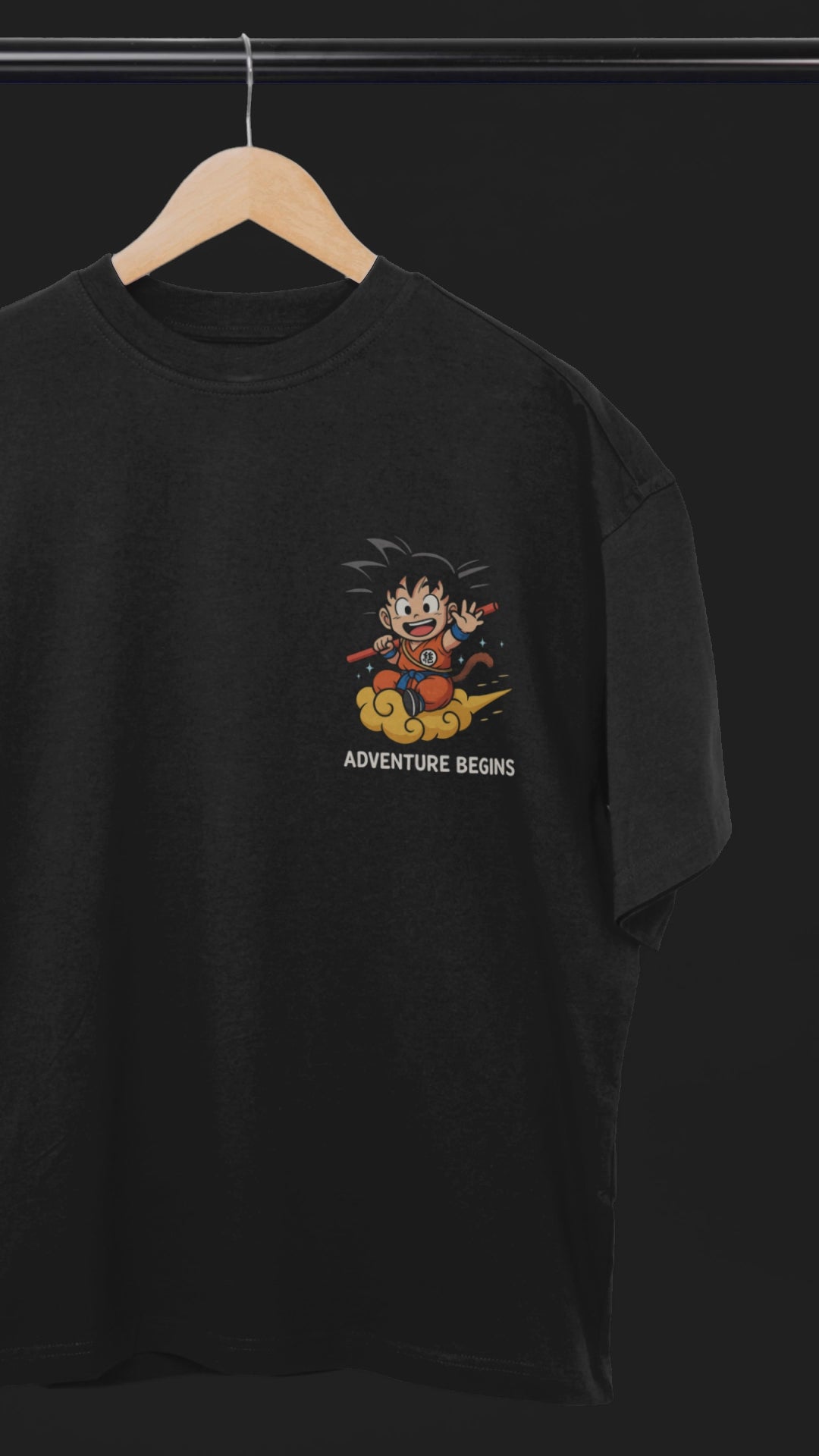 Super Saiyan Oversized Tee | Mist & Cozy
