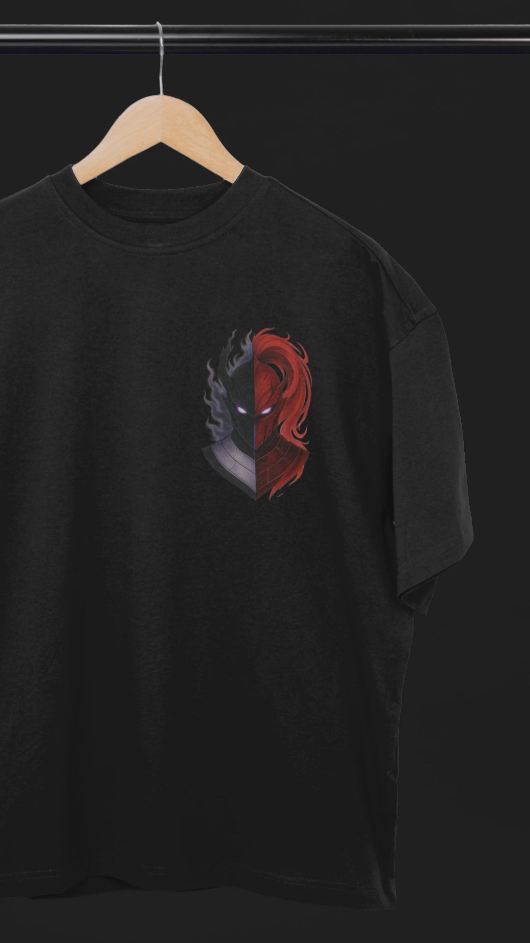 Shadow Monarch Ascends Sung Jin-Woo Oversized Tee | Mist & Cozy