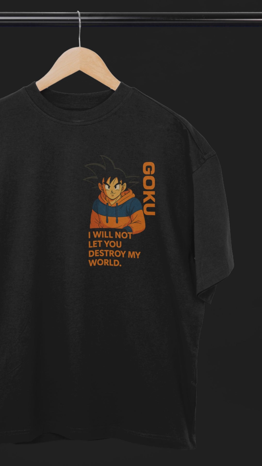 Multiverse Protector Goku Oversized Tee | Mist & Cozy