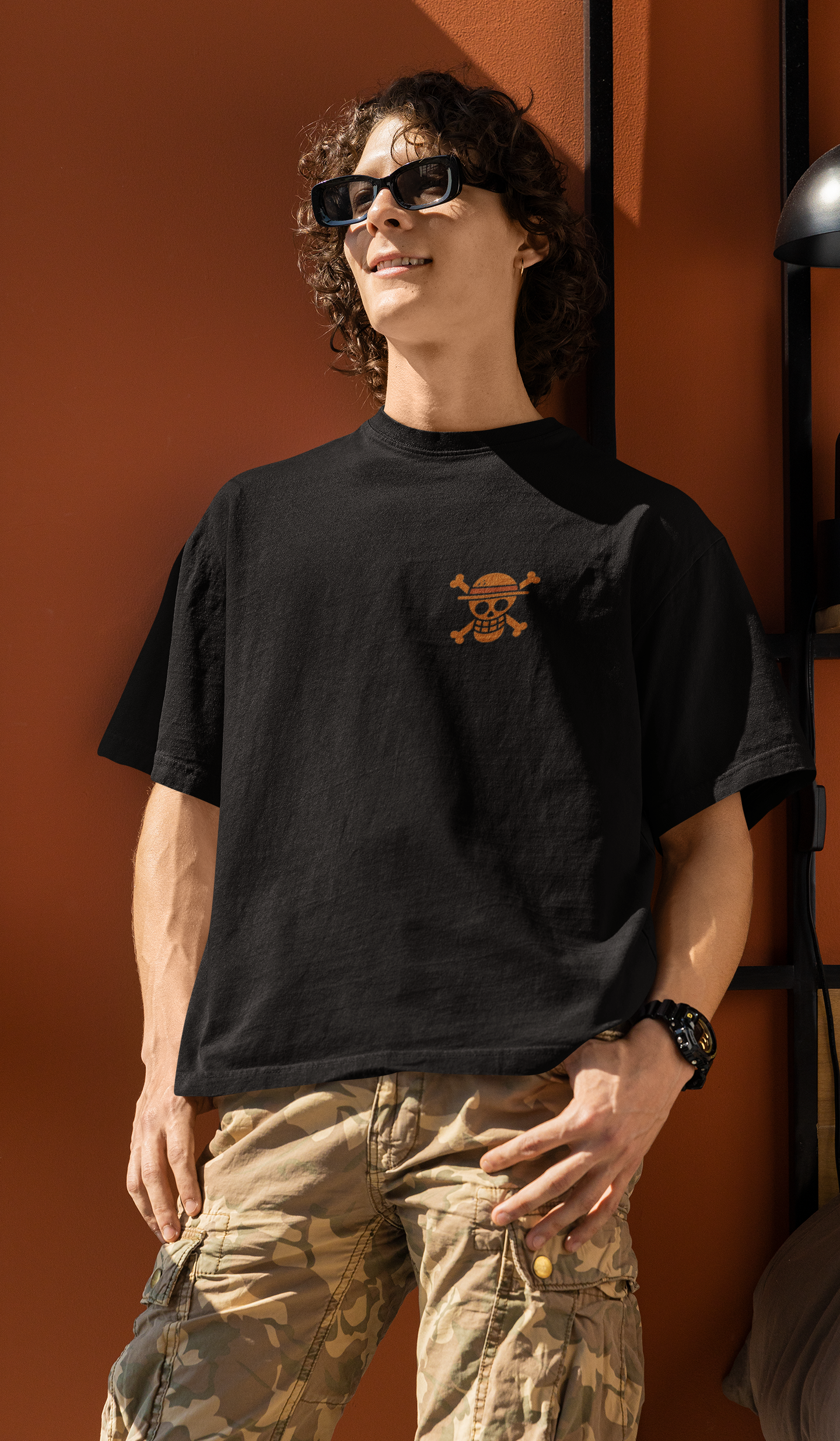Next-Gen Pirate Vibes Luffy Oversized Tee | Mist & Cozy