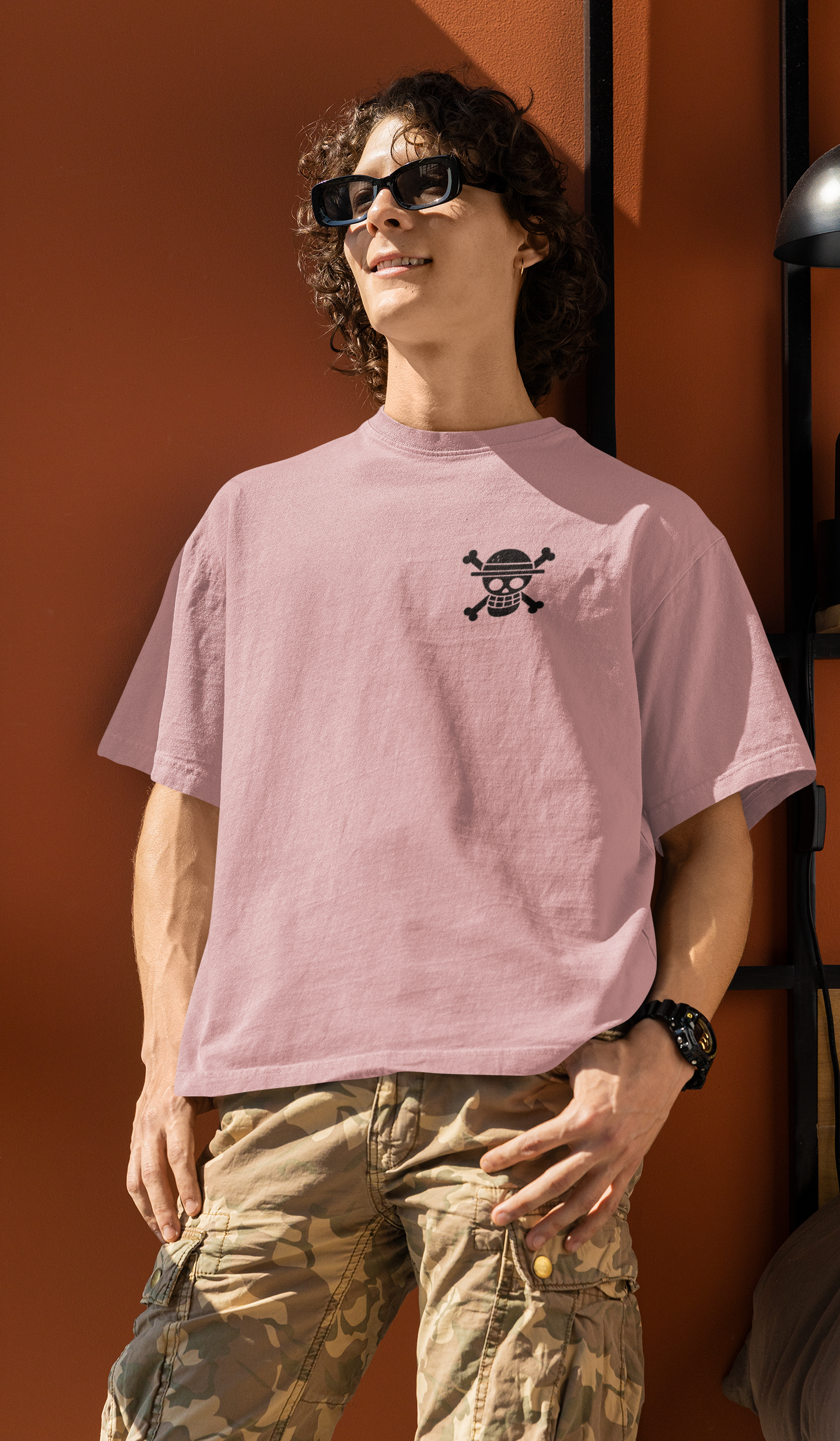 Next-Gen Pirate Vibes Luffy Oversized Tee | Mist & Cozy