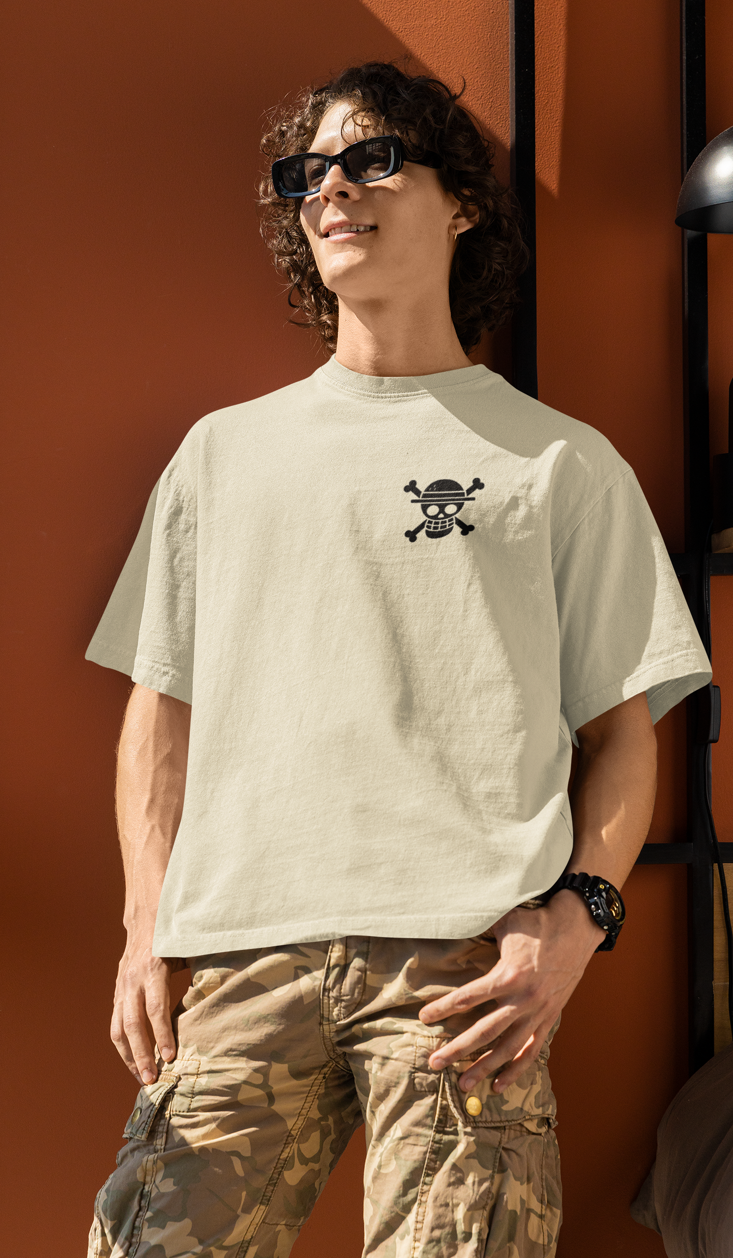 Next-Gen Pirate Vibes Luffy Oversized Tee | Mist & Cozy