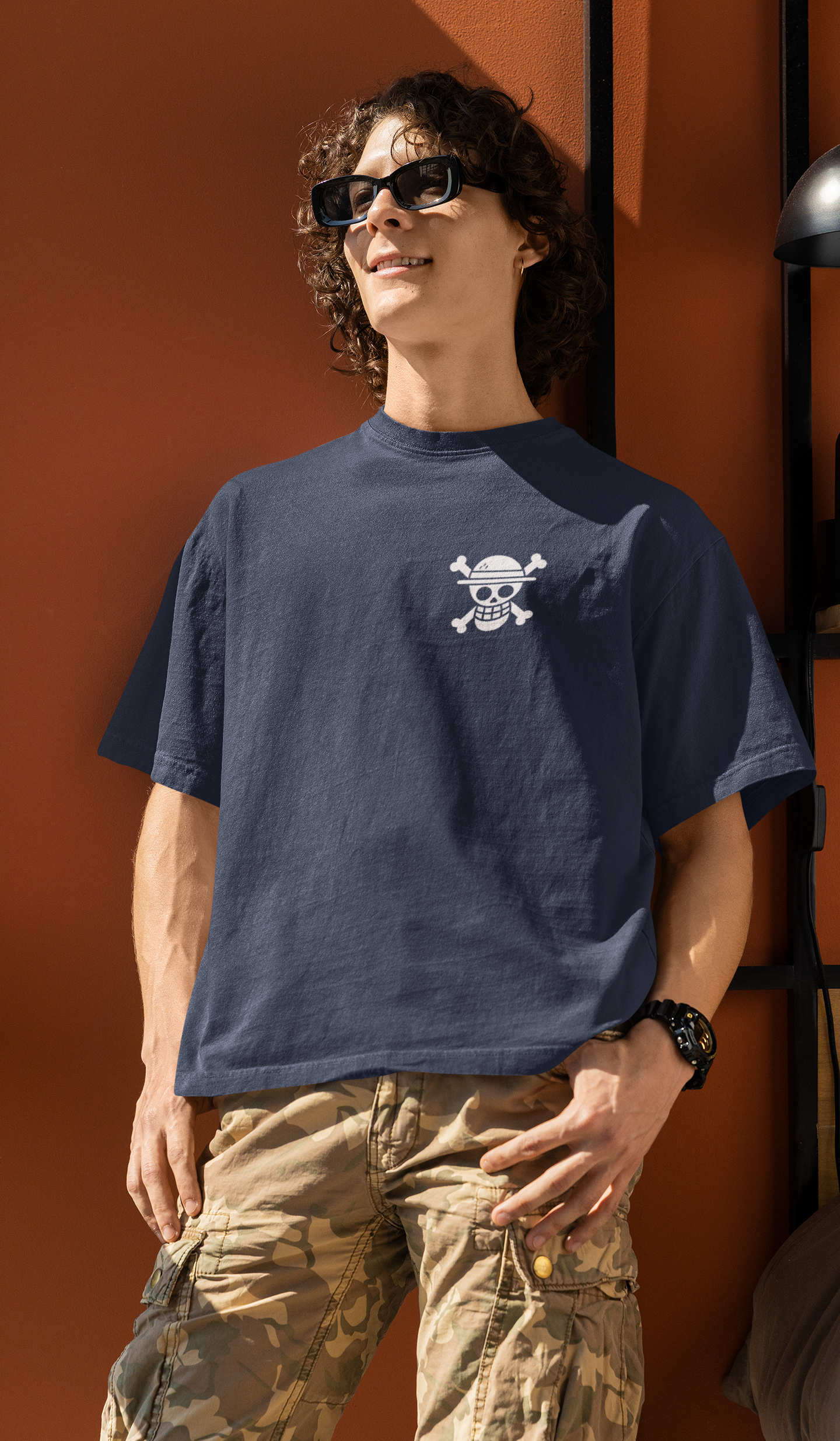 Next-Gen Pirate Vibes Luffy Oversized Tee | Mist & Cozy
