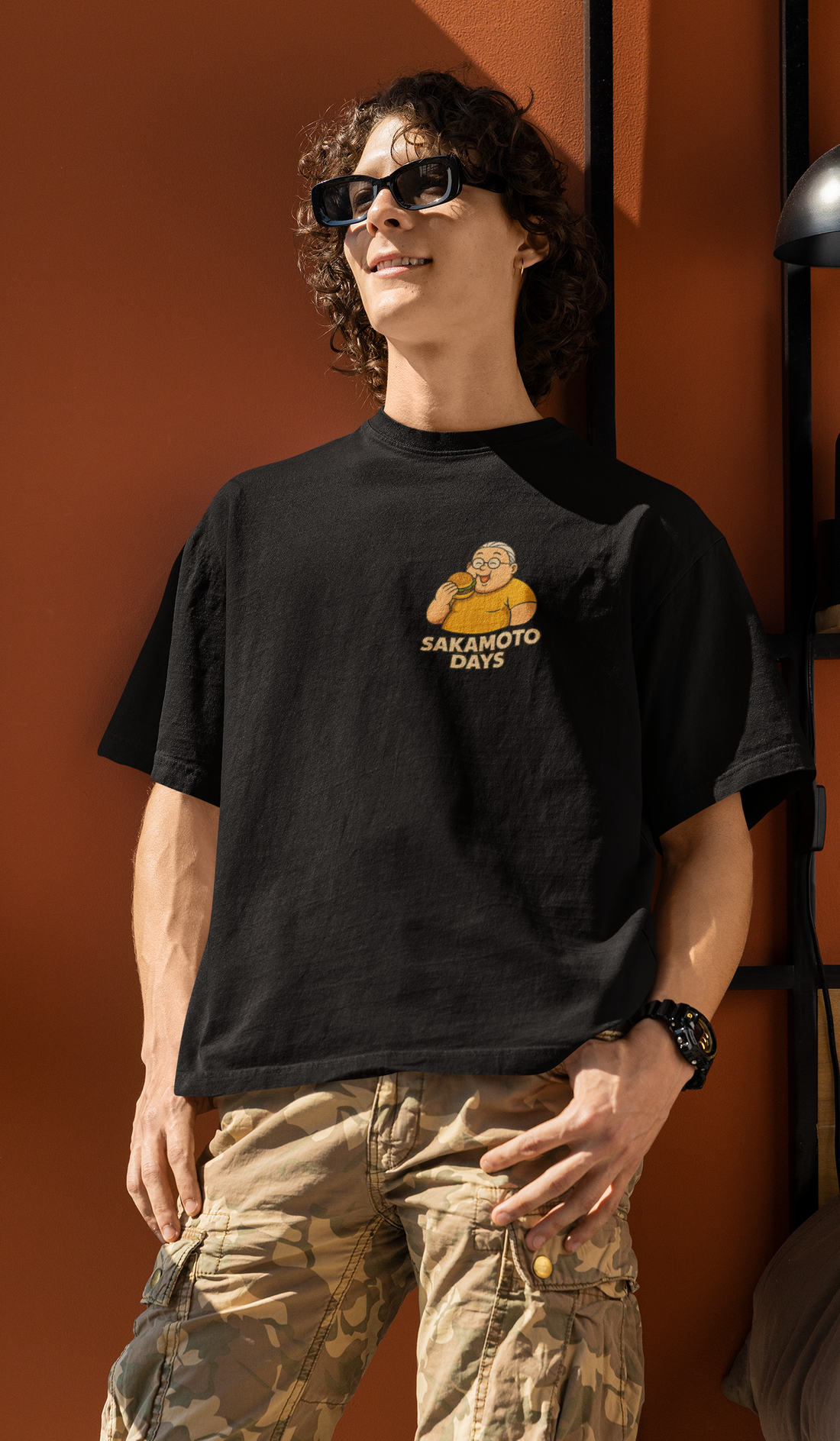 Tokyo Mission Mode Sakamoto Days Oversized Tee | Mist & Cozy