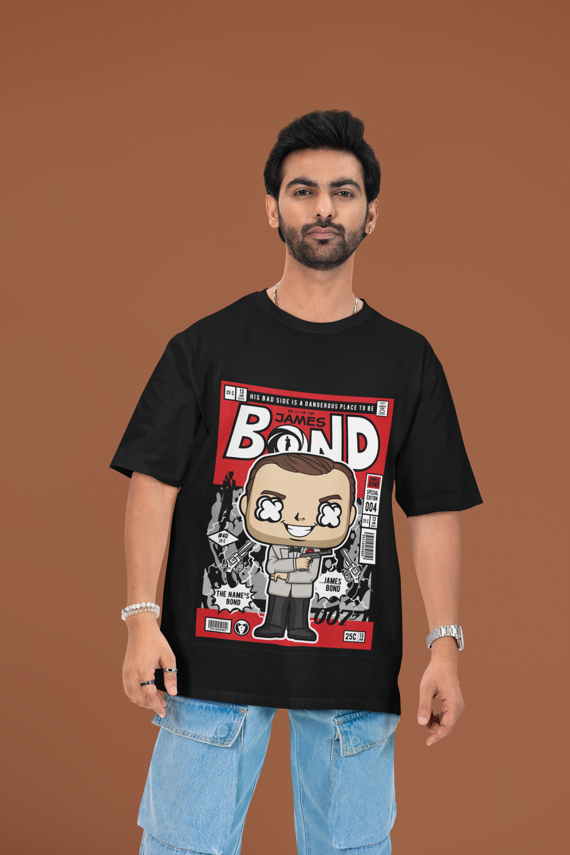 License to Style James Bond Oversized Tee | Mist & Cozy